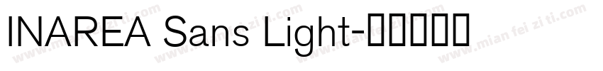 INAREA Sans Light字体转换